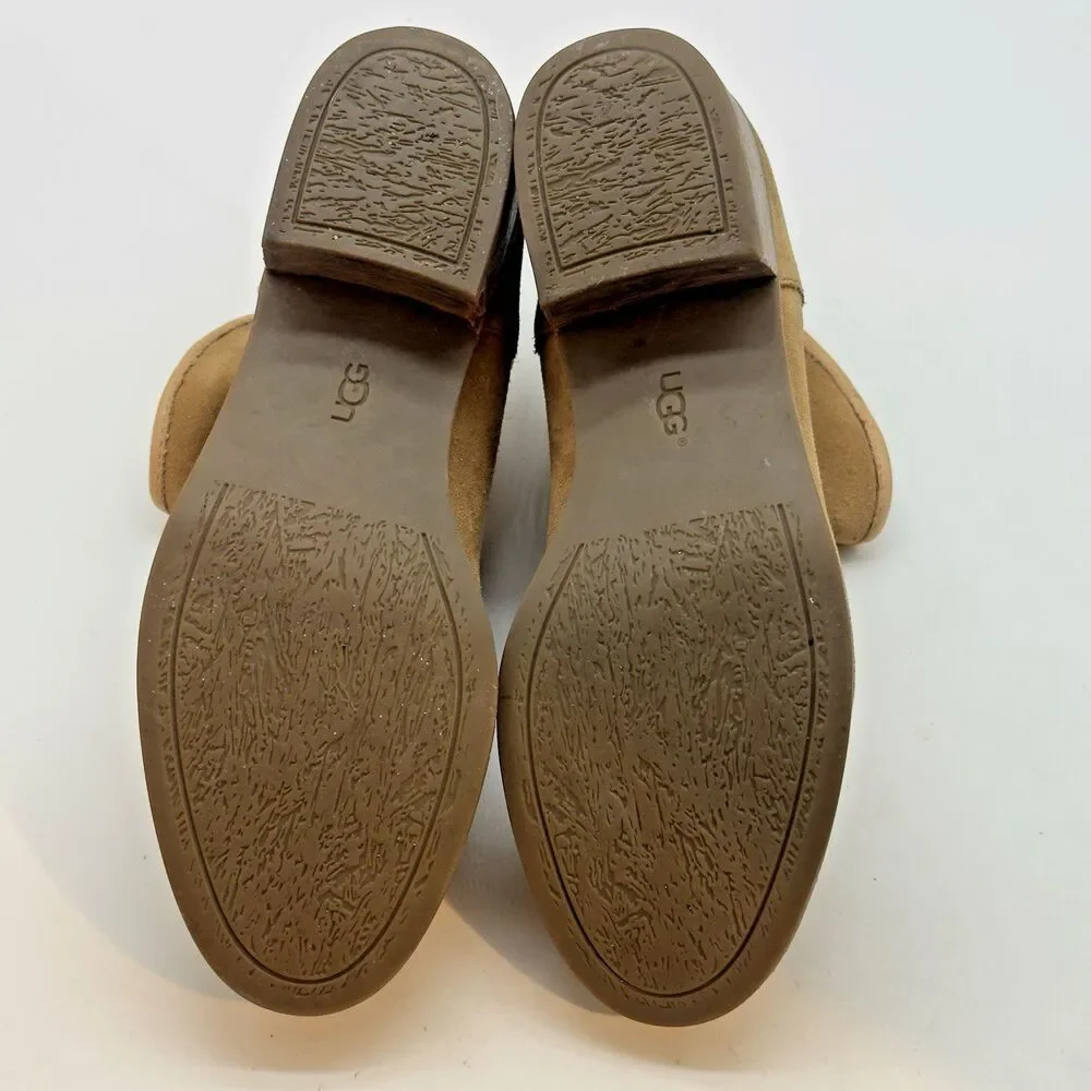 UGG Darling 1004367 Ankle Bootie Women's 8 Tan Suede Round Toe Pull On Western